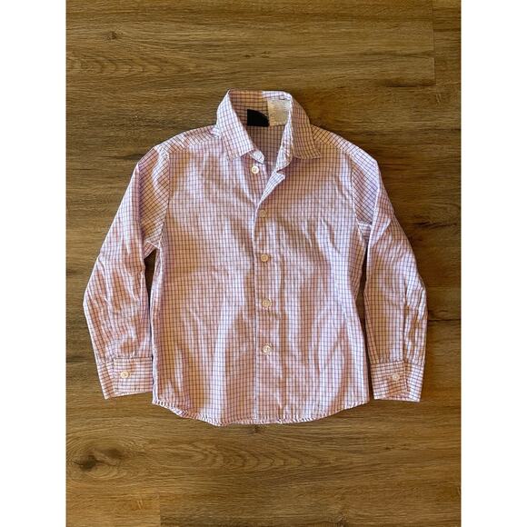 Young Kings by Steve Harvey Long Sleeve Button Up White & Purple Size 5 - Picture 1 of 3